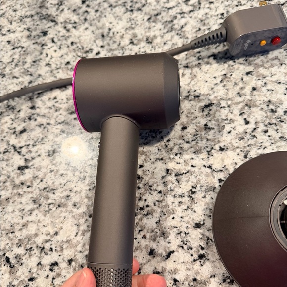 Dyson Hair Dryer in Vibrant Pink and Sleek Gray - Picture 2 of 14